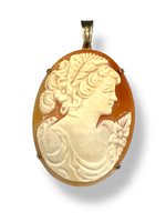 Pendente Mandile 1922 Donna Cammei  in Argento Conchiglia 2MCICM23 - 2MCICM23